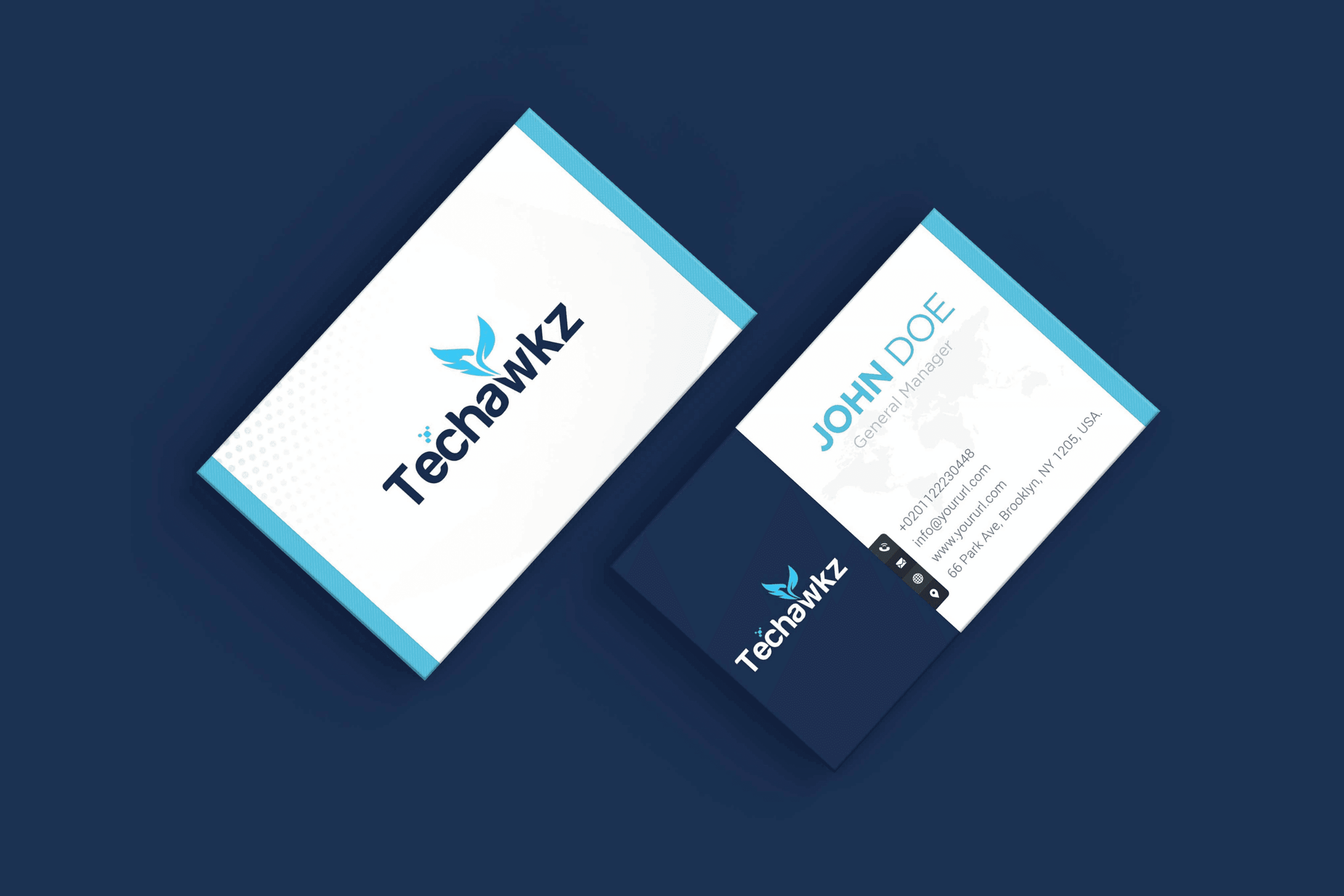 Techawkz Business Card
